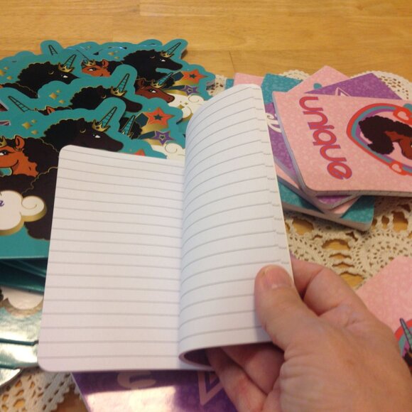 Christmas Stocking Stuffers bundle, stickers and notebooks, unicorns - Picture 6 of 8